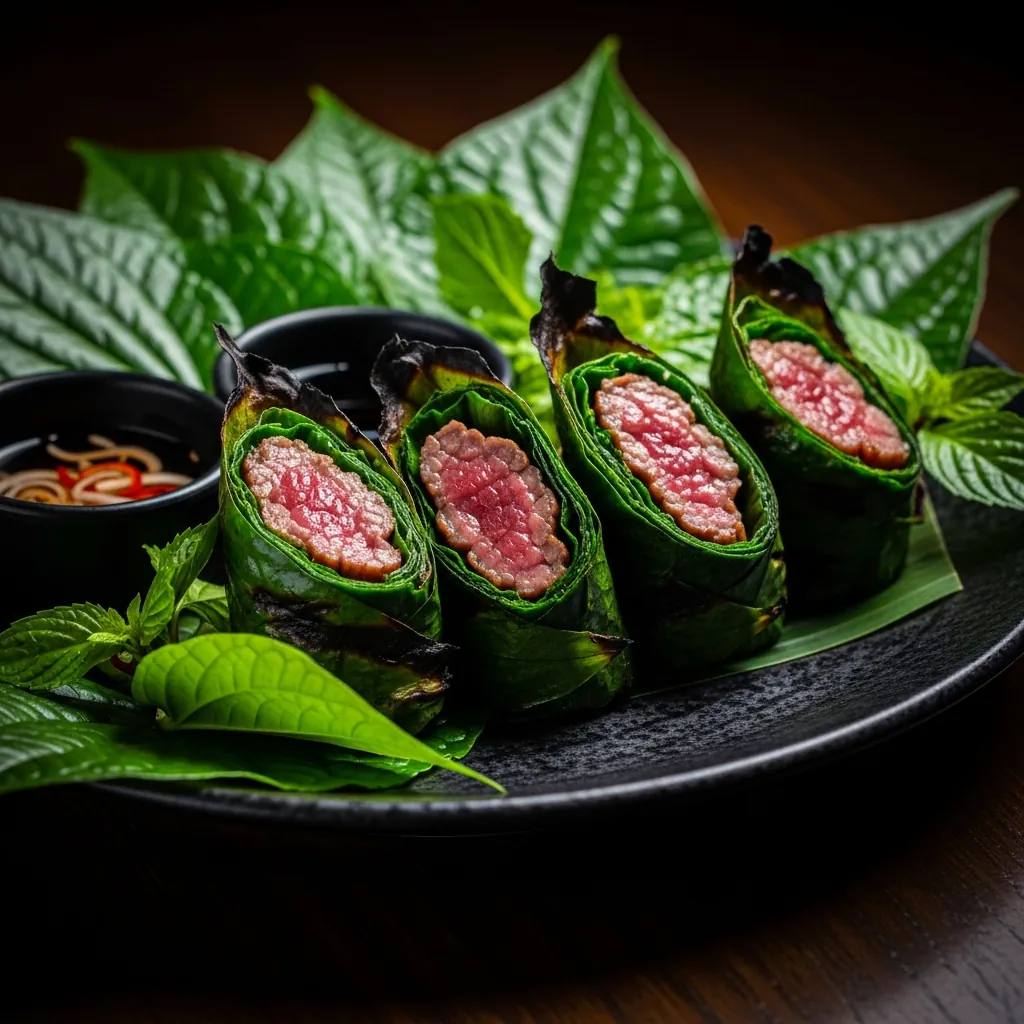Bò cuốn lá lốt