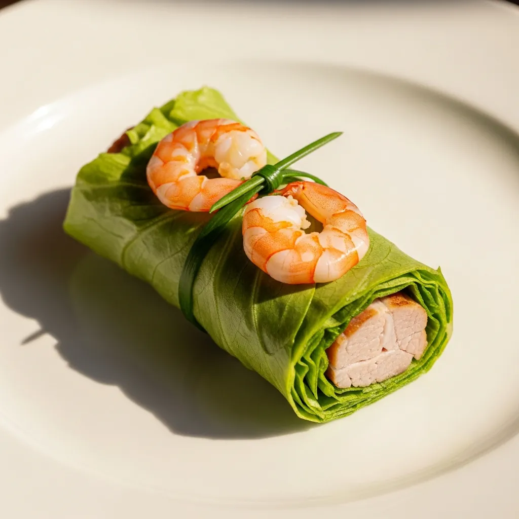 Cuốn diếp tôm thịt